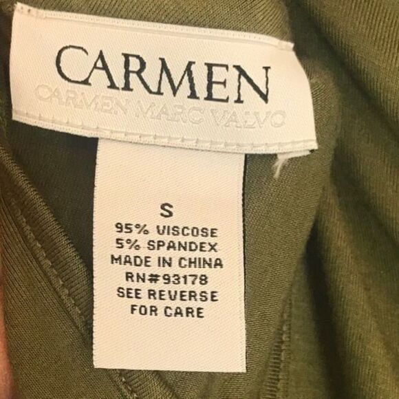 Carmen Green Tank Top size S 0066 - Picture 2 of 5